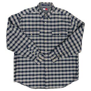 VTG Men's TOMMY HILFIGER Oversized Plaid Oxford Long Sleeve Shirt | Size‎ M